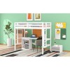 Twin Size Loft Bed with Desk and Writing Board - 3 of 4