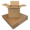 UOFFICE Heavy Duty Corrugated Boxes 18" x 18" x 18" 275lb Pack of 10 Cube Boxes - 2 of 4