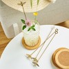 Twine Bee Stir Sticks, Gold Bumble Bee Swizzle Sticks, Stainless Steel Drink Stirrers, Gold Plated Cocktail Accessories, Highly Detailed, Set of 4 - image 2 of 4