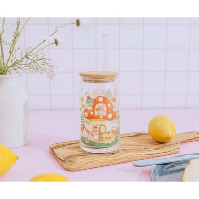 Silver Buffalo Sanrio Hello Kitty and Friends Glass Tumbler - Thumbnail 4