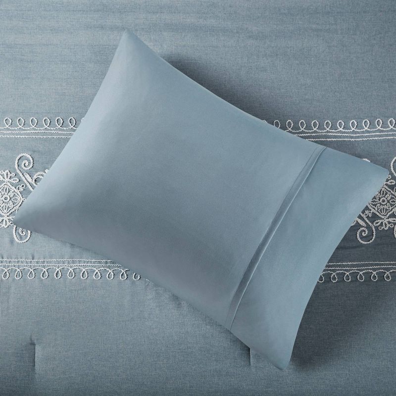 Intelligent Design Laurel Embroidered Comforter Set Blue, 5 of 9