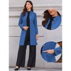 INSPIRE CHIC Women's Winter Single Breasted Stand Collar Mid-Long Commuting Wear Overcoat - 2 of 4