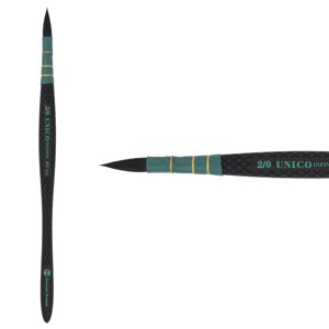 Borciani e Bonazzi Infinito Synthetic Mini Quill Watercolor Brush Series 855 - Size # 2x0, Patented Hidro Hair - Watercolor Art Brushes - Non-Slip, - 1 of 4