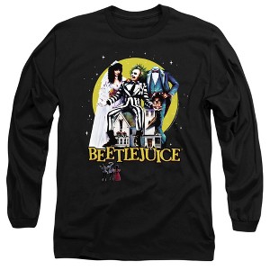 Men’s Beetlejuice Poster Revisited Long Sleeve T-Shirt Black 3X Large - 1 of 4