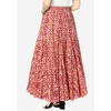 Jessica London Women's Plus Size Flowing Crinkled Maxi Skirt - 3 of 4