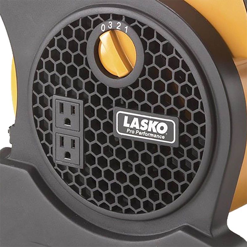 Lasko 4900 Pro Performance 3 Speed High Velocity Utility Blower Fan, Yellow, 3 of 6