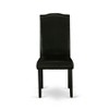 HomeStock Artisanal Attic Parson Leather Chair Set of 2 - 4 of 4