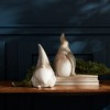 Modern Terra Cotta Gnome Figurine with Marble Finish (Set of 2) - 2 of 4