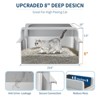 Stainless Steel Cat Litter Box 8/6 inch, XXL Large Cat Litter Tray with High Side, Platform Step and Scoop for Big Cats Multiple Cats - 2 of 4
