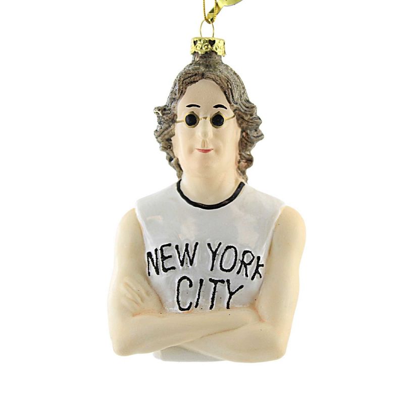 Cody Foster 5.0 Inch John Lennon. New York City Ornament Tree Ornaments, 1 of 4
