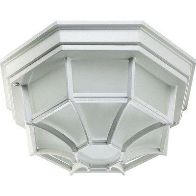 Quorum Lighting 1 - Light Flush Mount in  White