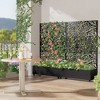 PexFix Metal Raised Garden Bed with Trellis and Wheels Planter Box for Climbing Plants Vines & Vegetables Drainage Holes Privacy Screen - 4 of 4
