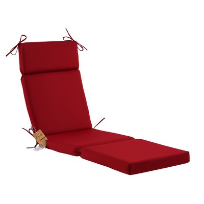 Outdoor Chasie Lounge Tufted Thick Cushion with Ties,Replacement Wicker Chair Cushion for Paito Fruniture,72x21x3inches,All Weather