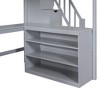 NicBex Full Size Loft Bed with L-Shaped Desk,Attached Storage Staircase,Space-Saving Loft Bed with 3-Tier Storage Shelves,Loft Bed for Kids,Teen - 4 of 4