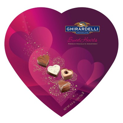 Ghirardelli Valentine's Day Sweethearts Heart Shaped Box Gift - 4.4oz