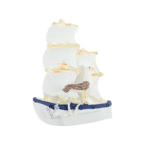 Unique Bargains Magnetic Fridge Sticker White Dark Blue 1 Pc - 1 of 3