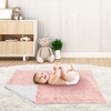 Sweet Jojo Designs Girl Baby Swaddle Blanket Rose Solid Pink - 2 of 4