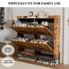 Garvee Shoe Cabinet with 4 Flip Drawer,Freestanding Shoe Storage Cabinet Organizer for Entryway,Dry & Wet Separation Shoe Organizer with Metal Legs - 2 of 4