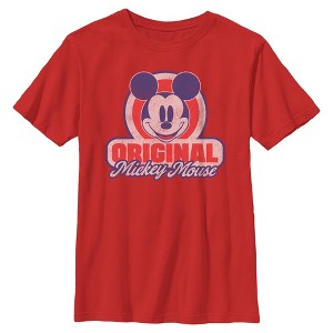 Boys Mickey & Friends Original Retro Logo T Shirt - 1 of 4