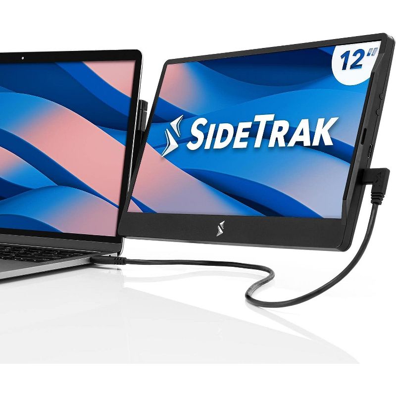 SideTrak Swivel 12.5" Attachable Portable Monitor for Laptop - IPS Full HD 1920x1080 USB Display - Black, 1 of 11