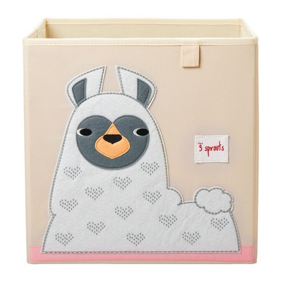 3 Sprouts Toy Storage Cube - 13" - Llama