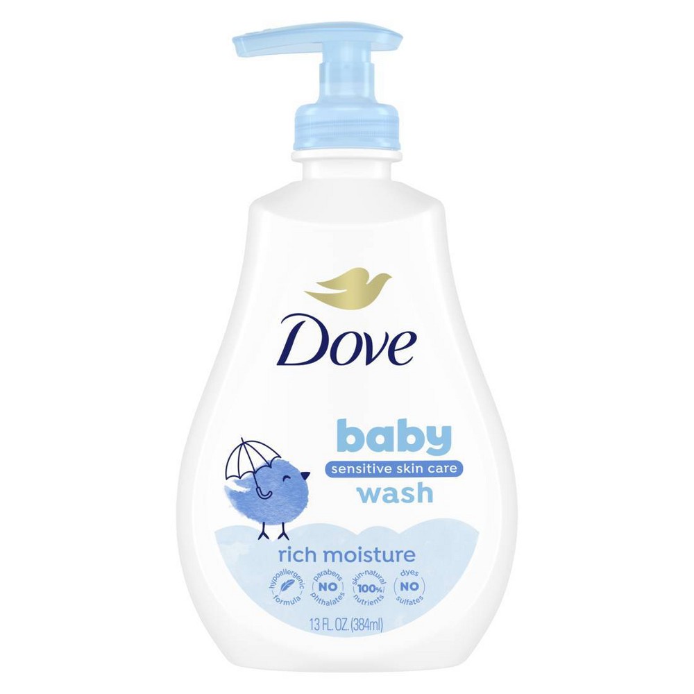Photos - Baby Hygiene Dove Baby  Rich Moisture Baby Wash & Shampoo, Hypoallergenic and Tear-Free - 13 fl oz 