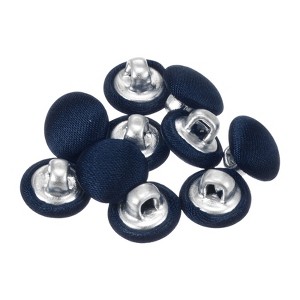 Unique Bargains Blouses Sweater Round Aluminum Cotton Fabric Cloth Covered Buttons 10 Pcs - 1 of 4