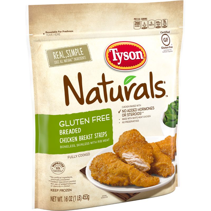 Tyson Gluten Free Breaded Chicken Strips - Frozen - 16oz, 3 of 11
