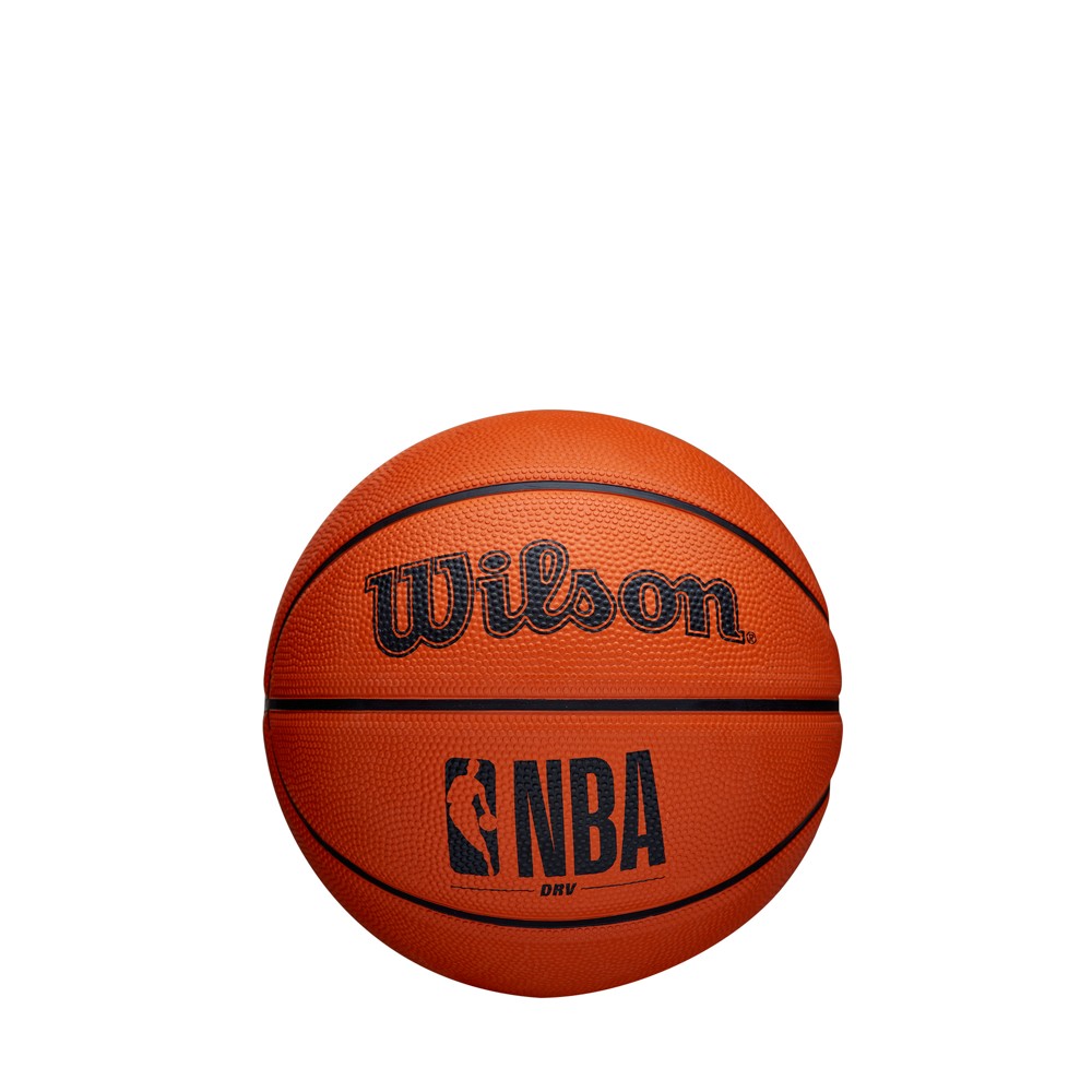 Wilson NBA Authentic Mini Basketball - Brown: Composite Shell, Butyl Bladder, Size 3
