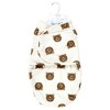 Hudson Baby Infant Boy Plush Faux Fur Swaddle Wrap, Brown Bear, 0-3 Months - 2 of 2