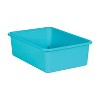 Teacher Created Resources Plastic Storage Bin Large 16.25" x 11.5" x 5" Teal Pack of 3 (TCR20407-3) - 2 of 2