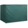 Resenkos Patio Furniture Covers,Outdoor Swing Cover,3-Seater Patio Swing Cover, Outdoor Garden Protection Hammock Cover Waterproof, Dark Green - 3 of 4
