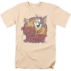 Men's Tom And Jerry Water Damaged T-Shirt - 1 of 4