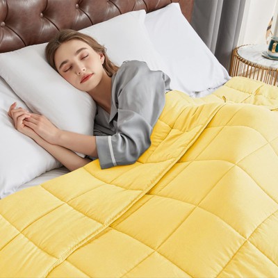 Inhand Weighted Blanket (48"x72") - Cooling Heavy Blanket with Glass Beads - All-Season Breathable Soft Comfort Microfiber Blanket