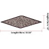 Allegra K Women's Leopard Print Pleated Rhombus Neck Scarves Neckerchief - 3 of 4