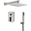 YAWWALK Single-Handle Rain 2-Spray Square 10 in Shower Faucet(Valve Included) - 2 of 4