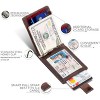 Generic RFID Blocking Slim Bifold Genuine Leather Minimalist Front Pocket Wallets for Men - 4 of 4