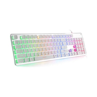 Evo Bytes White/Silver Membrane Gaming Keyboard