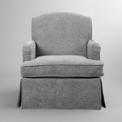 Art Leon Traditional Fabric Upholstered Swivel Accent Chair, Armchair with Wood Frame
