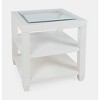 Jofran,Urban Icon Contemporary Glass Inlay End Table with Storage - 3 of 4