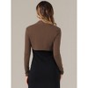 INSPIRE CHIC Women's Elegant Long Sleeve Knit Open Front Crop Bolero Shrug - 3 of 4