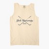 Yale University Golf Clubs - Women's Garment Dyed Graphic Tank Top - 2 of 4