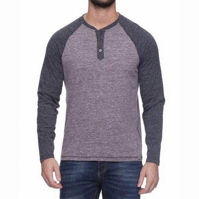 Men's Rollins Long Sleeve Snow Slub Henley Top - Flags & Anthem