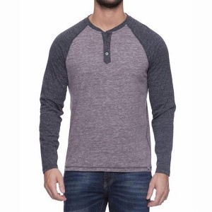 Men's Rollins Long Sleeve Snow Slub Henley Top - Flags & Anthem - 1 of 2