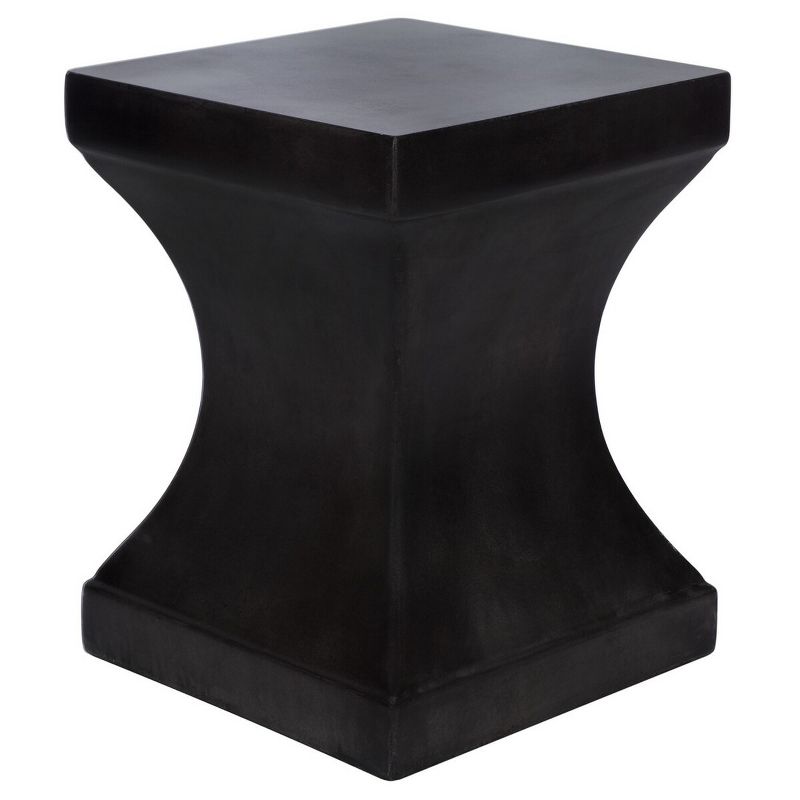 Curby Concrete Accent Stool - Black - Safavieh., 4 of 8