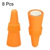 Unique Bargains Silicone Unbreakable Reusable Beverage Wine Caps 8 Pcs - 3 of 3