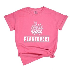 Simply Sage Market Women's Plantrovert Short Sleeve Garment Dyed Tee - 1 of 4