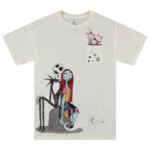 Ladies Disney Jack Skellington Shirt - The Nightmare Before Christmas Tee - Skellington Short Sleeve Fashion T-Shirt - 1 of 4