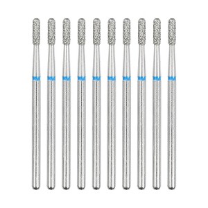 Unique Bargains Emery Nail Drill Bit Set for Acrylic Nails 3/32 Inch Nail Art Tools 44.3mm Length Blue 10 Pcs - 1 of 4