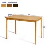 Subrtex Modern Farmhouse Square Table, Cozy Wooden Dining Table for 1-2 Persons, Ideal for Small Kitchen & Dinner Spaces - 3 of 4